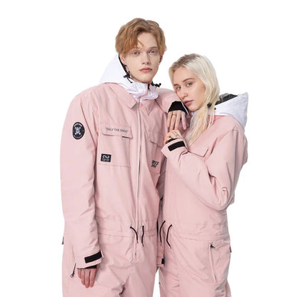 Combinaison de Ski une pièce épaisse pour hommes et femmes, veste de sport de plein air, de Snowboard, chaude, imperméable, vêtements d&