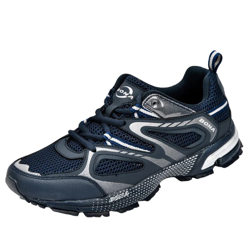 Chaussures de running - Homme BONA – chaussures de course classiques pour hommes, chaussures de Sport en maille fendue, chaussures de Jogging en plein air à lacets, livraison gratuite, nouvelle collection
