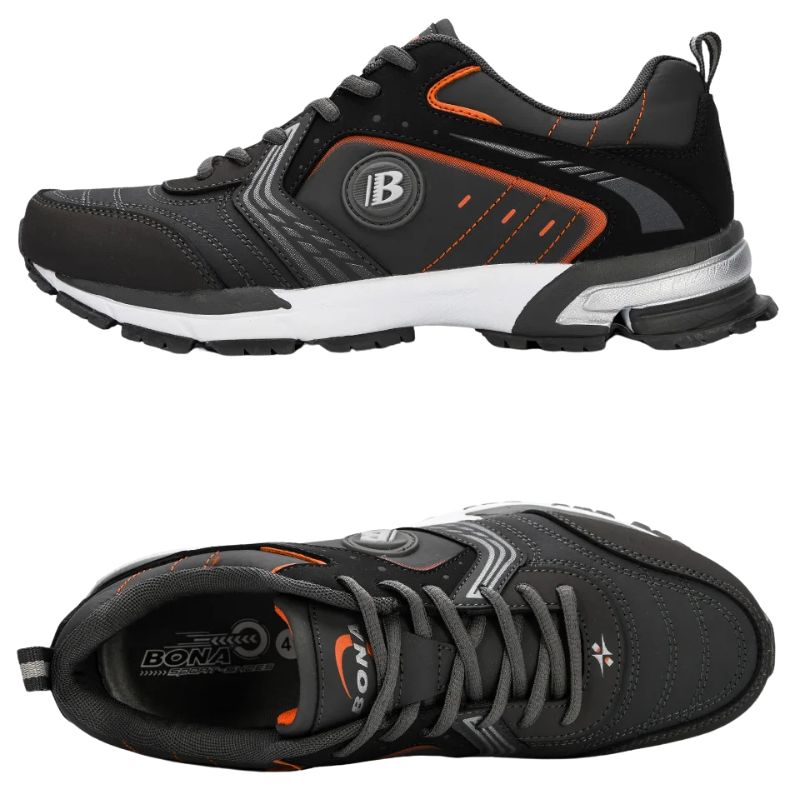 Chaussures de running - Homme BONA – chaussures de course pour homme, baskets respirantes et légères, à lacets, chaussures de sport, de marche et de Jogging confortables