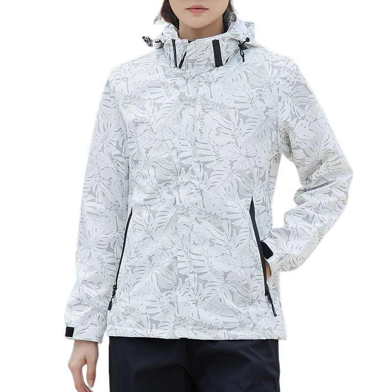 CHRLCK-Veste de randonnée imperméable pour femme, coupe-vent, course à pied, camping, pêche, chasse, trekking