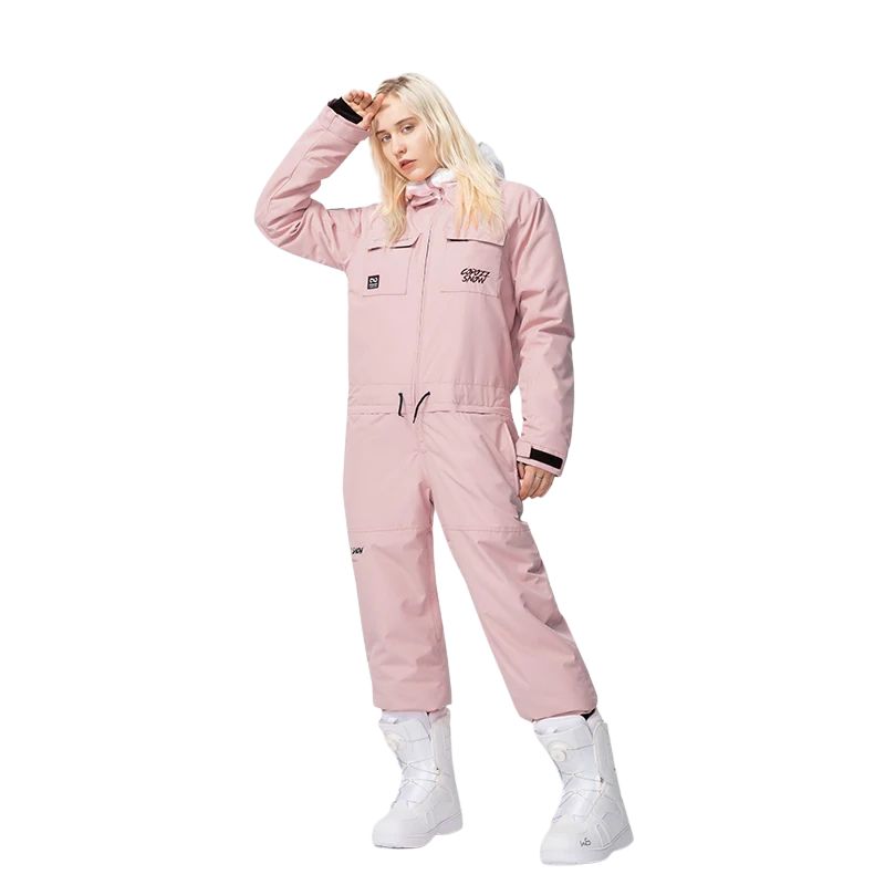 Combinaison de Ski une pièce épaisse pour hommes et femmes, veste de sport de plein air, de Snowboard, chaude, imperméable, vêtements d&