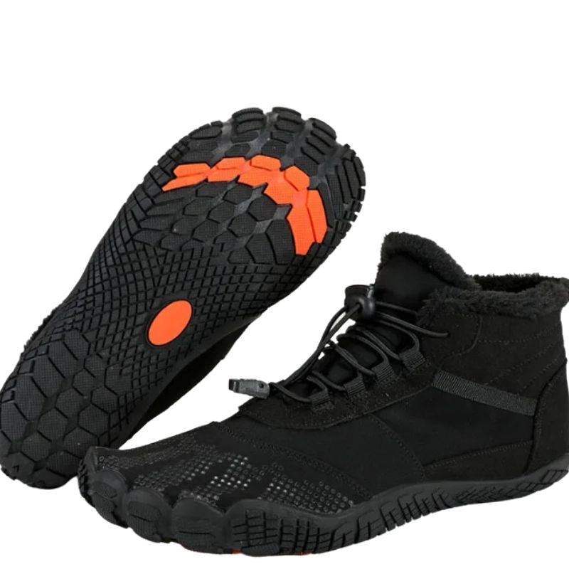 Chaussures de randonnée de neige imperméables en peluche pour hommes et femmes, chaussures en coton, chaussures en fourrure, coordonnantes, chaudes, pieds nus, trekking, randonnée, grande taille, hiver