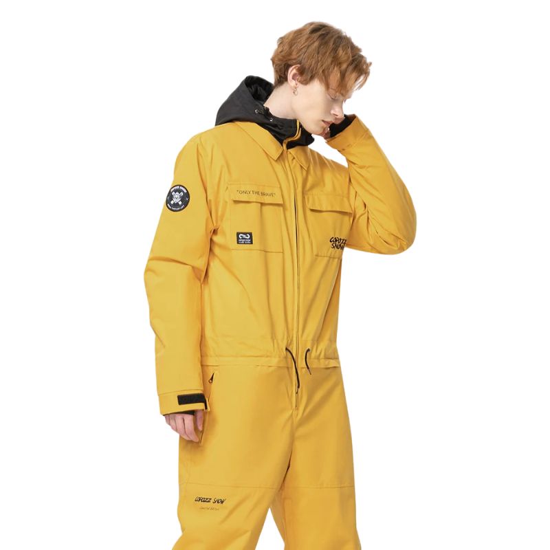 Combinaison de Ski une pièce épaisse pour hommes et femmes, veste de sport de plein air, de Snowboard, chaude, imperméable, vêtements d&