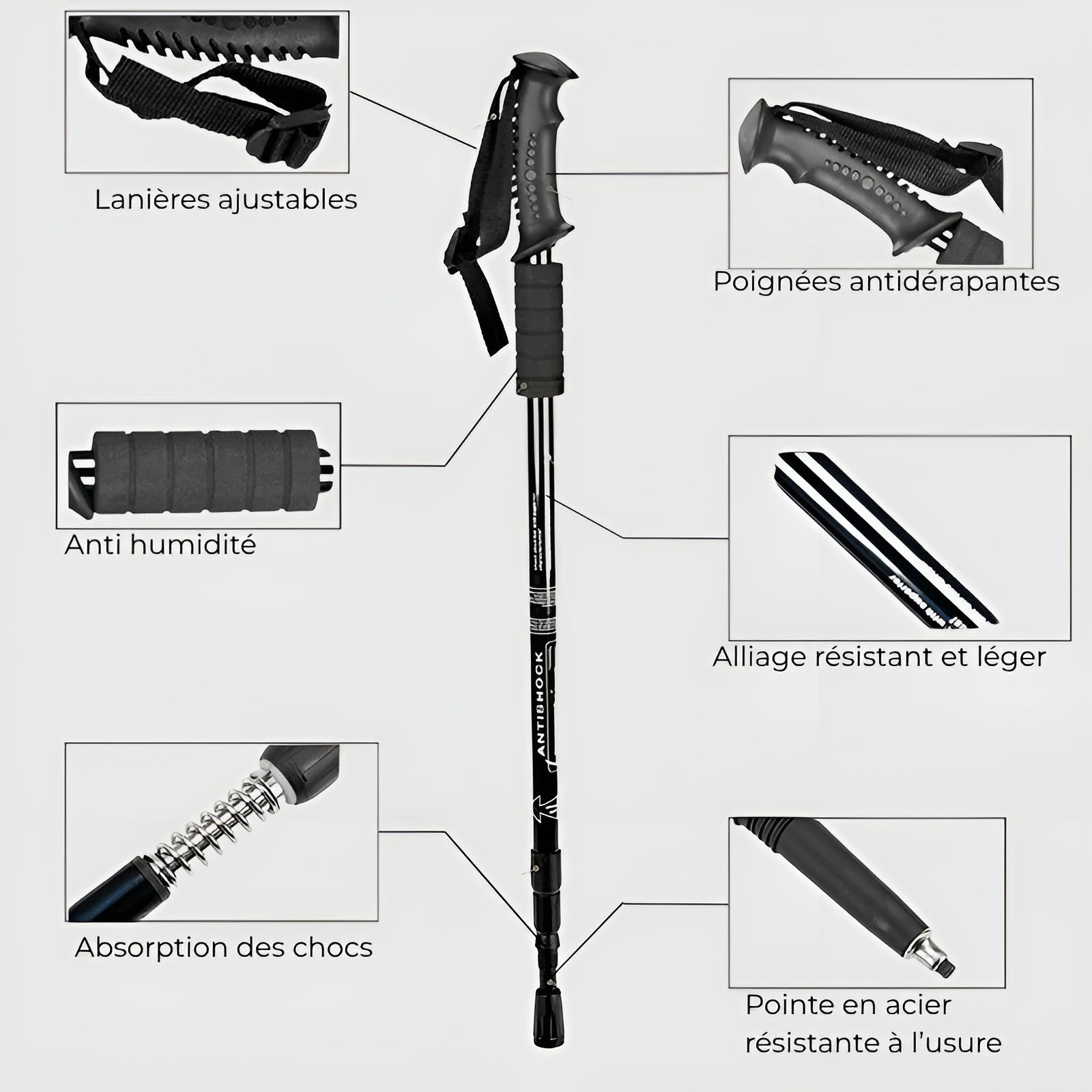 Bâtons de randonnée MountainPro 135