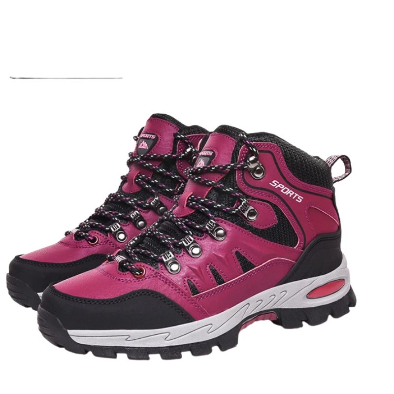 Chaussures de randonnée en cuir imperméables pour hommes et femmes, chaussures de trekking en plein air, bottes d&