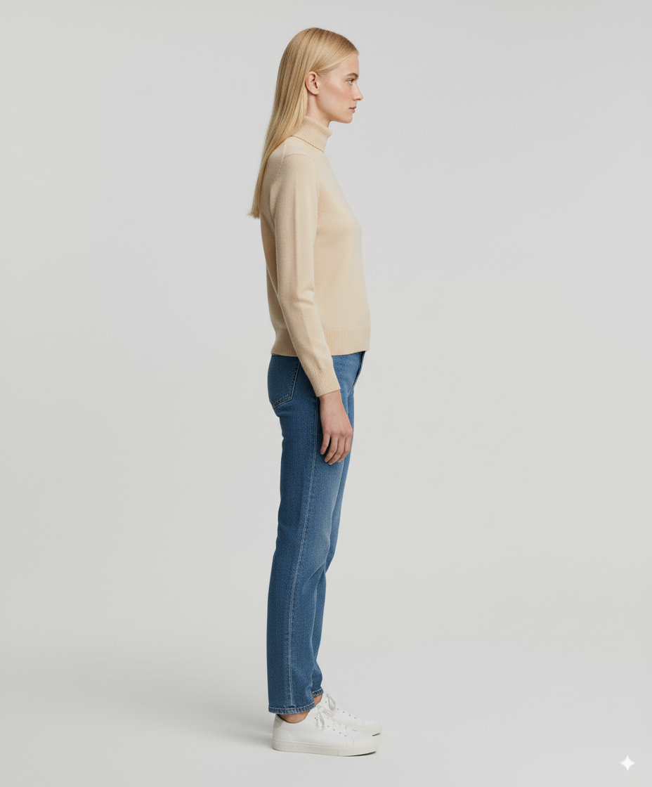 Col roulé doublé pour femme