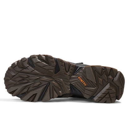 Chaussures de randonnée - Homme HUMTTO – chaussures de randonnée en cuir imperméables pour hommes, bottines de randonnée, d&