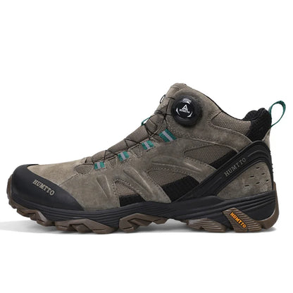 Chaussures de randonnée - Homme HUMTTO – chaussures de randonnée en cuir imperméables pour hommes, bottines de randonnée, d&
