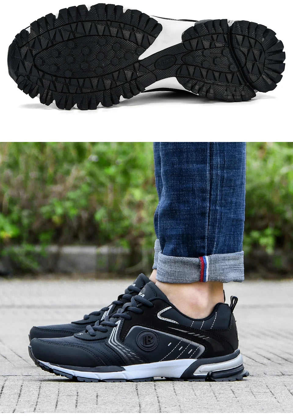 Chaussures de running - Homme BONA – chaussures de course pour homme, baskets respirantes et légères, à lacets, chaussures de sport, de marche et de Jogging confortables