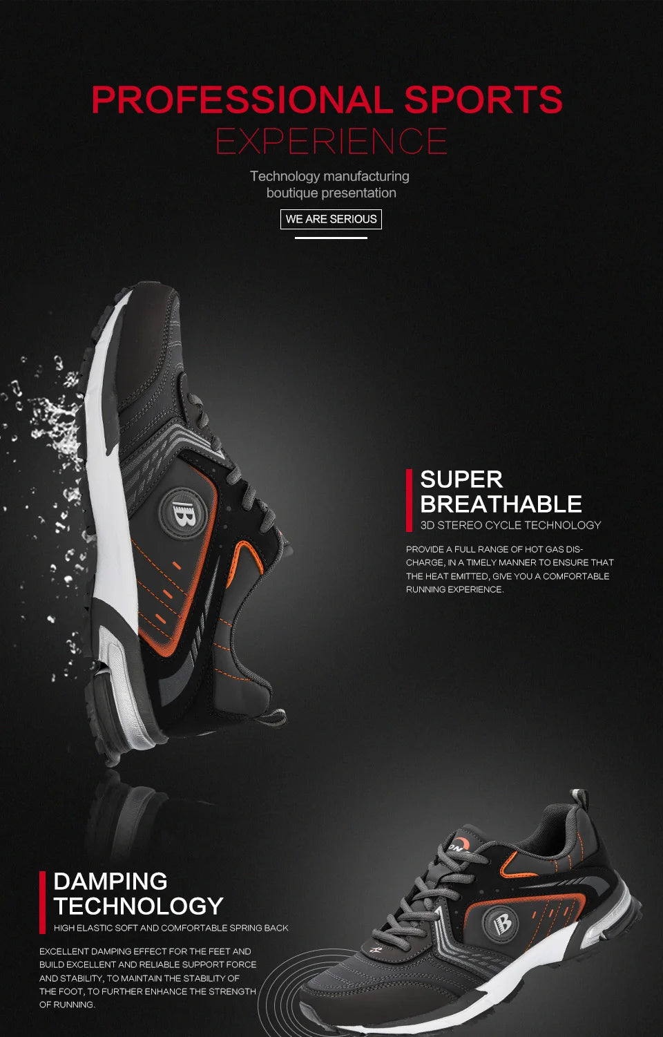 Chaussures de running - Homme BONA – chaussures de course pour homme, baskets respirantes et légères, à lacets, chaussures de sport, de marche et de Jogging confortables