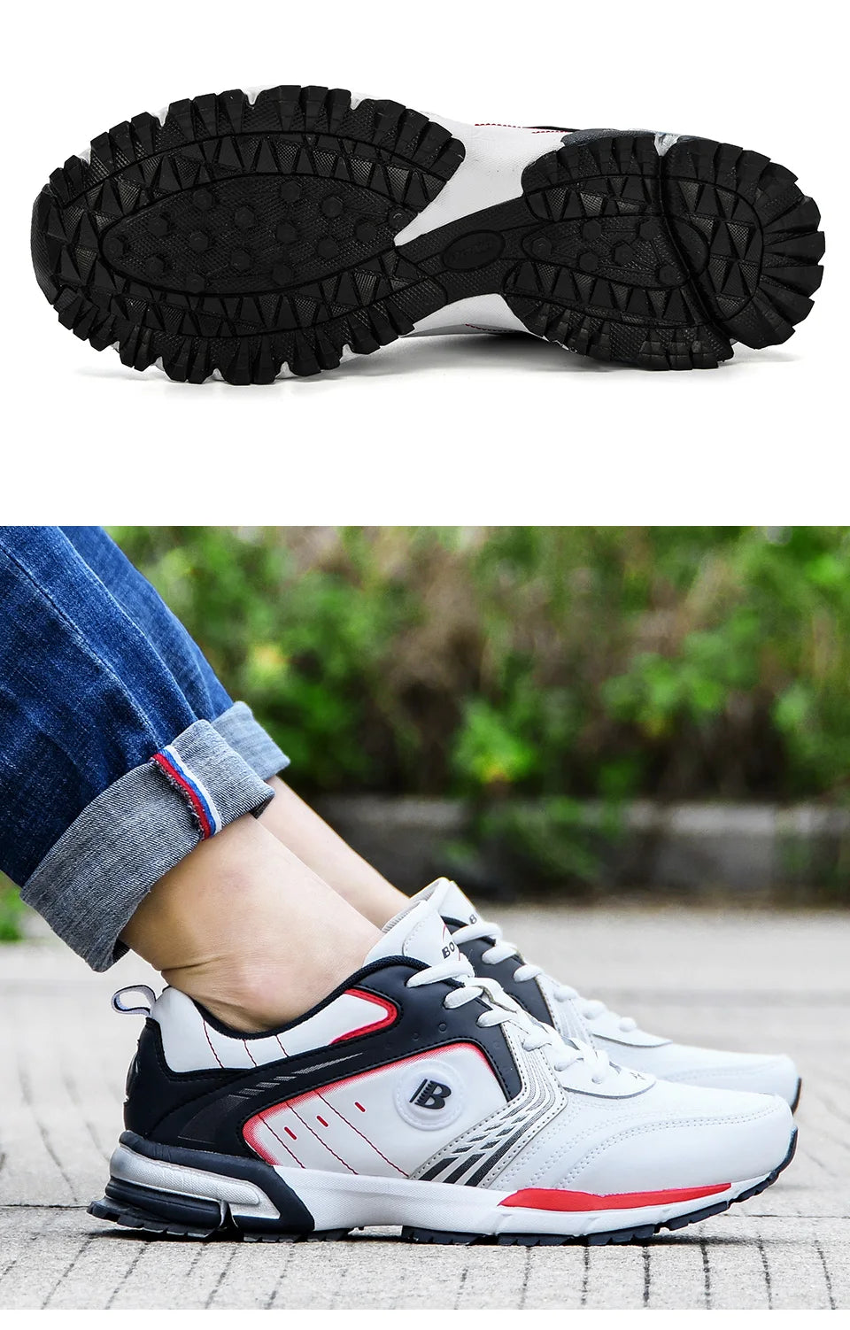 Chaussures de running - Homme BONA – chaussures de course pour homme, baskets respirantes et légères, à lacets, chaussures de sport, de marche et de Jogging confortables