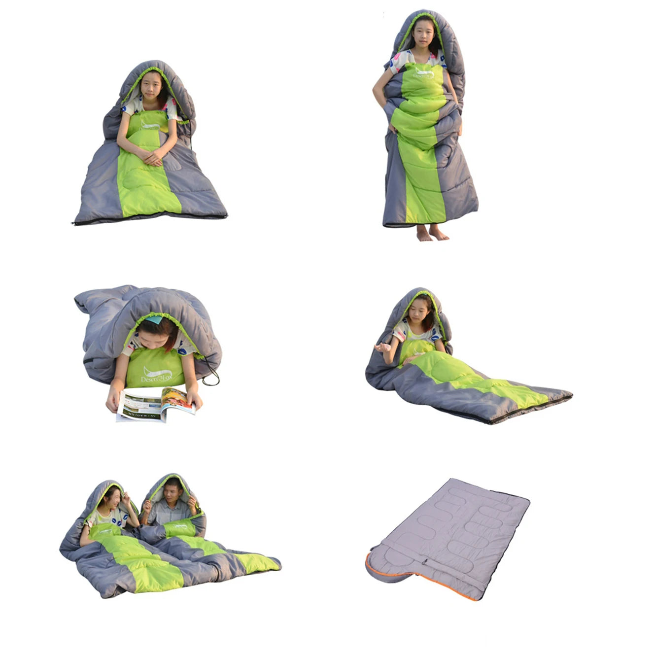 Desert &amp; Fox-Sac de couchage de camping léger, enveloppe chaude et froide, sac à dos, voyage en plein air, randonnée, 4 saisons