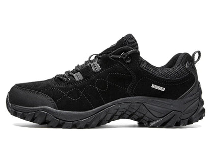 Chaussures de randonnée en daim de montagne en cuir véritable pour hommes, baskets d&