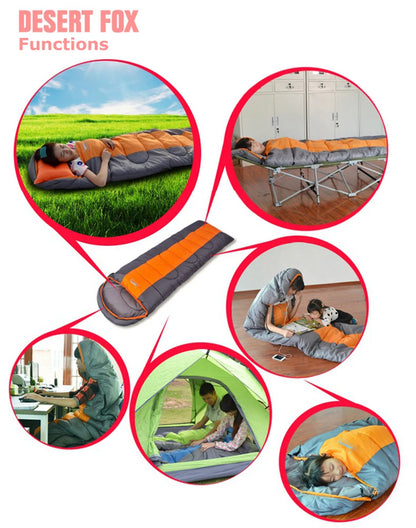 Desert &amp; Fox-Sac de couchage de camping léger, enveloppe chaude et froide, sac à dos, voyage en plein air, randonnée, 4 saisons