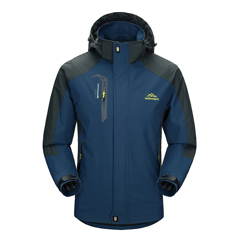 CHRLCK veste de randonnée imperméable pour hommes grande taille coupe-vent coupe-vent Camping chasse course Trekking pêche manteau polaire hommes