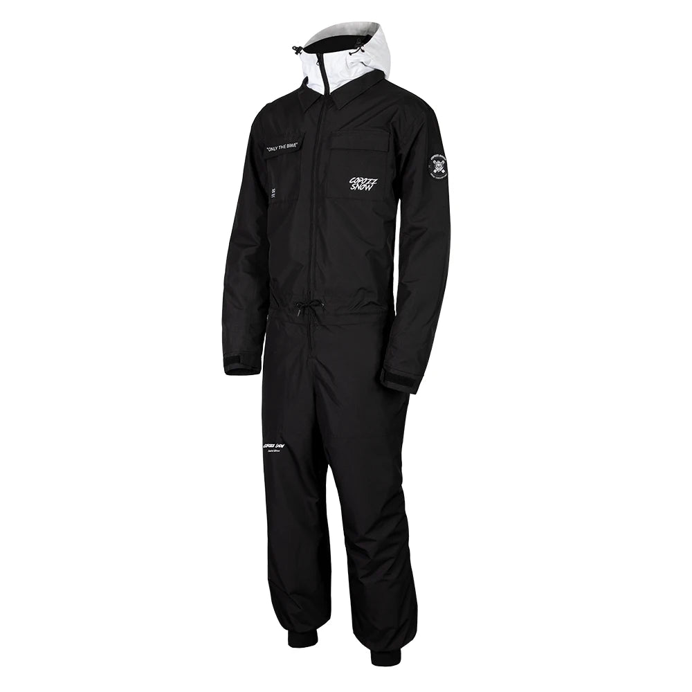 Combinaison de Ski une pièce épaisse pour hommes et femmes, veste de sport de plein air, de Snowboard, chaude, imperméable, vêtements d&