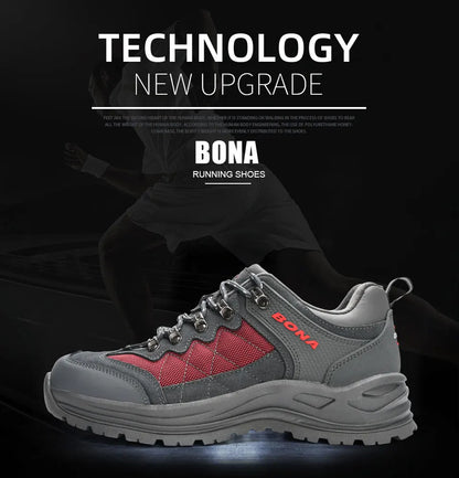 Chaussures de randonnée BONA-Chaussures de randonnée pour homme, baskets de trekking, de marche, de pêche, de camping, de jogging, nouveau créateur, 2023