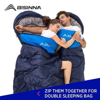 BISINNA-Sac de couchage -10°C de camping ultraléger et imperméable, enveloppe chaude d&