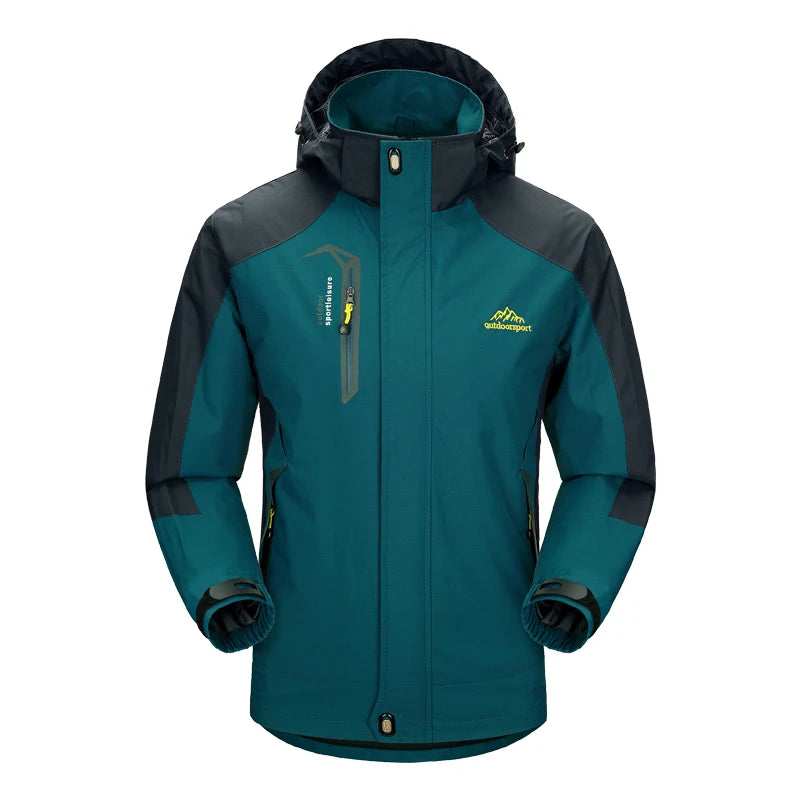 CHRLCK veste de randonnée imperméable pour hommes grande taille coupe-vent coupe-vent Camping chasse course Trekking pêche manteau polaire hommes