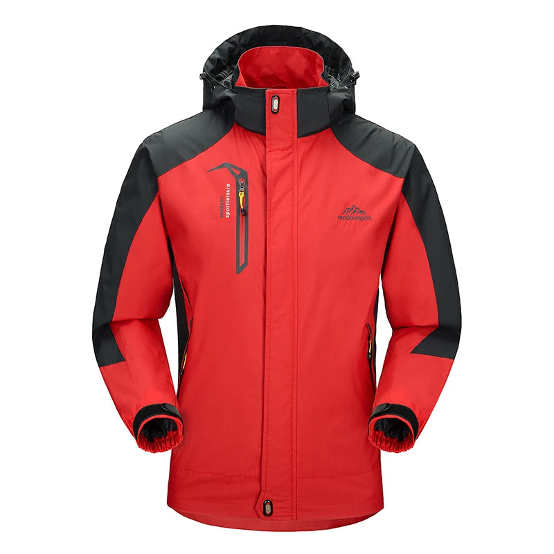 CHRLCK veste de randonnée imperméable pour hommes grande taille coupe-vent coupe-vent Camping chasse course Trekking pêche manteau polaire hommes