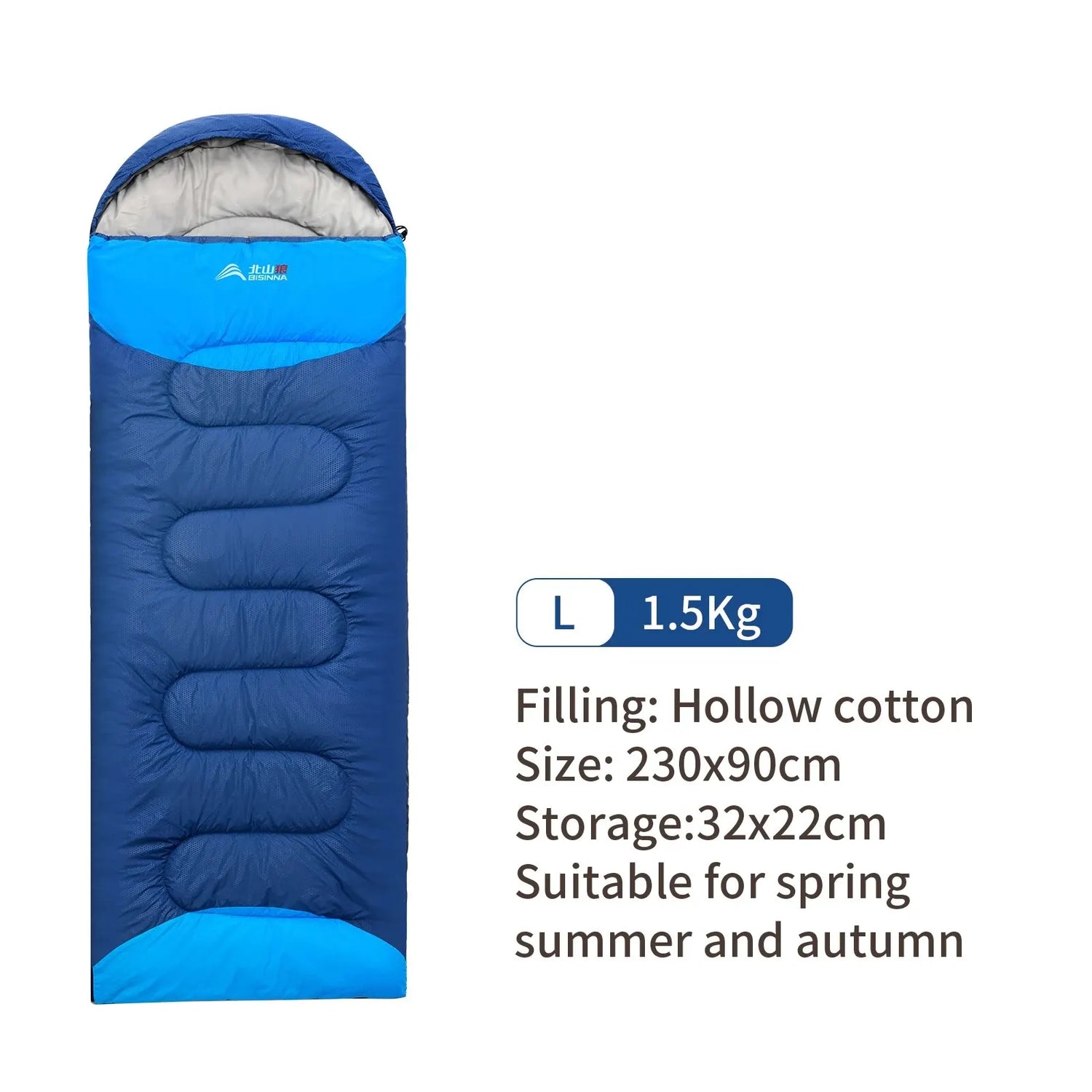 BISINNA-Sac de couchage -10°C de camping ultraléger et imperméable, enveloppe chaude d&