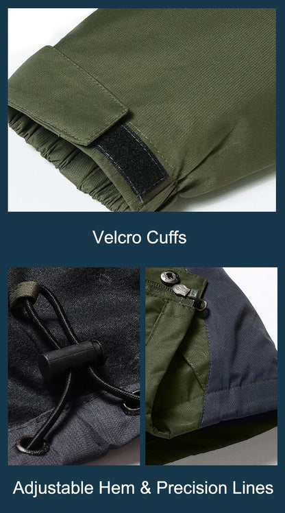 CHRLCK veste de randonnée imperméable pour hommes grande taille coupe-vent coupe-vent Camping chasse course Trekking pêche manteau polaire hommes