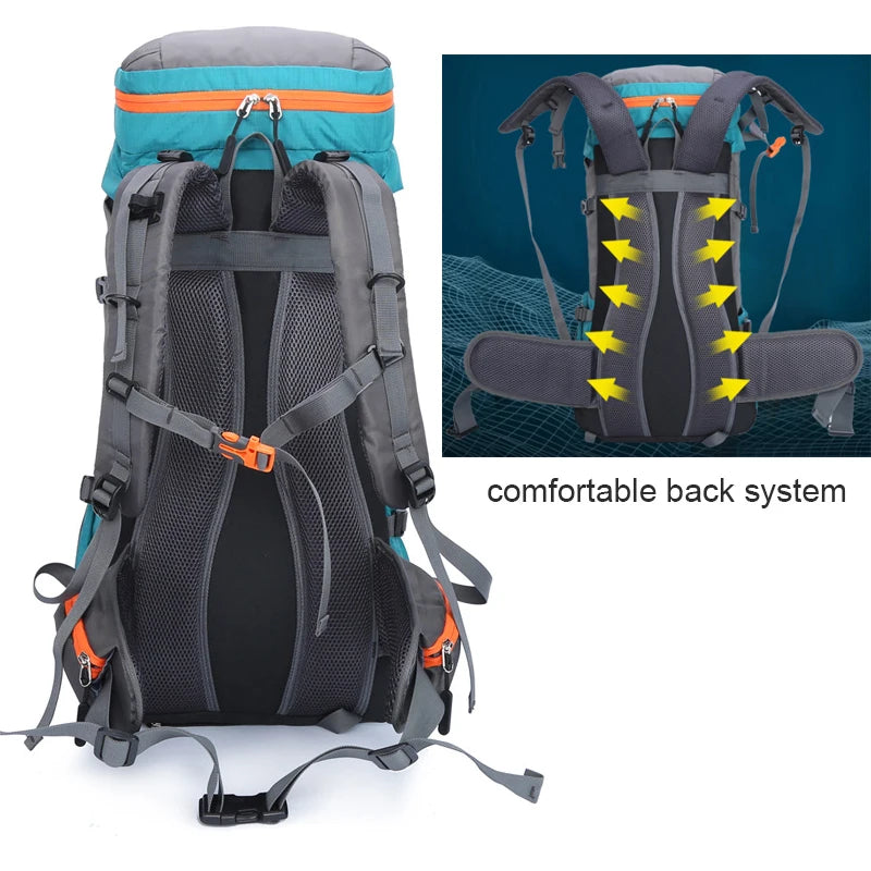 65L Camping sac à dos grande capacité sac d&