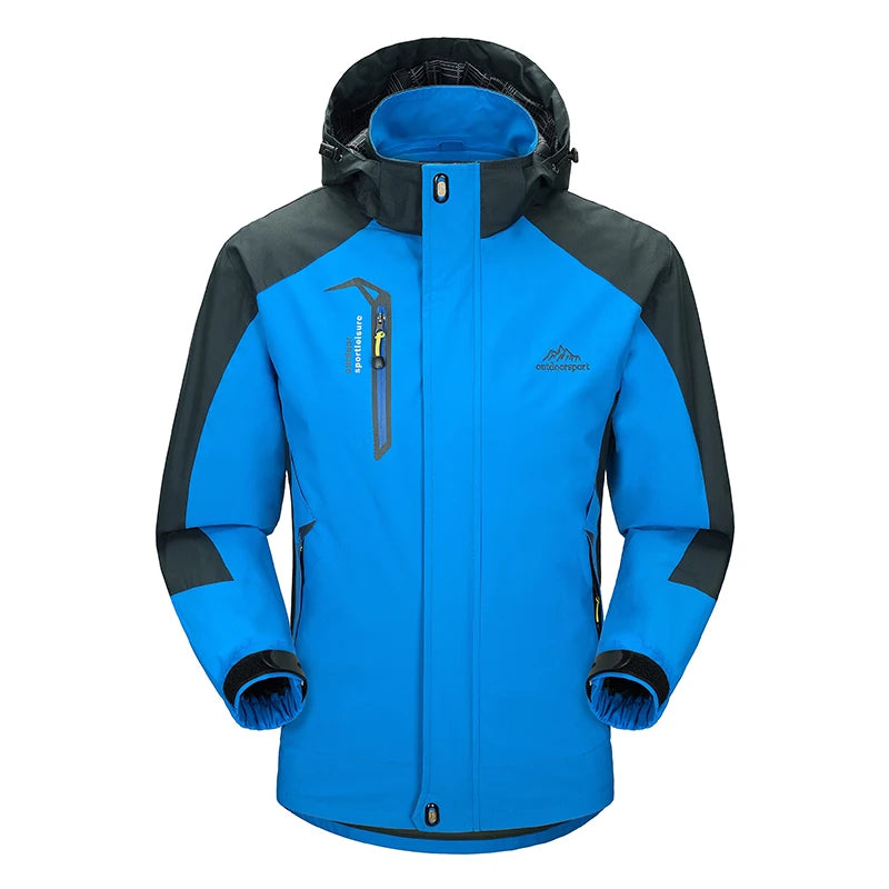 CHRLCK veste de randonnée imperméable pour hommes grande taille coupe-vent coupe-vent Camping chasse course Trekking pêche manteau polaire hommes
