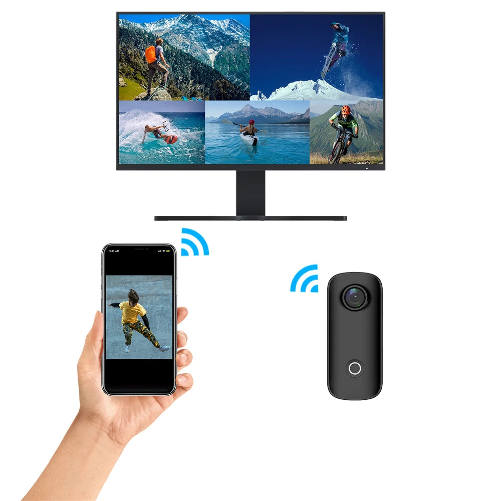 Caméra portable pour activité en plein air- 4K - Waterproof