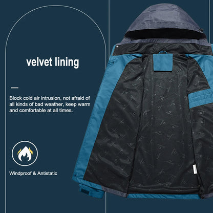 CHRLCK veste de randonnée imperméable pour hommes grande taille coupe-vent coupe-vent Camping chasse course Trekking pêche manteau polaire hommes