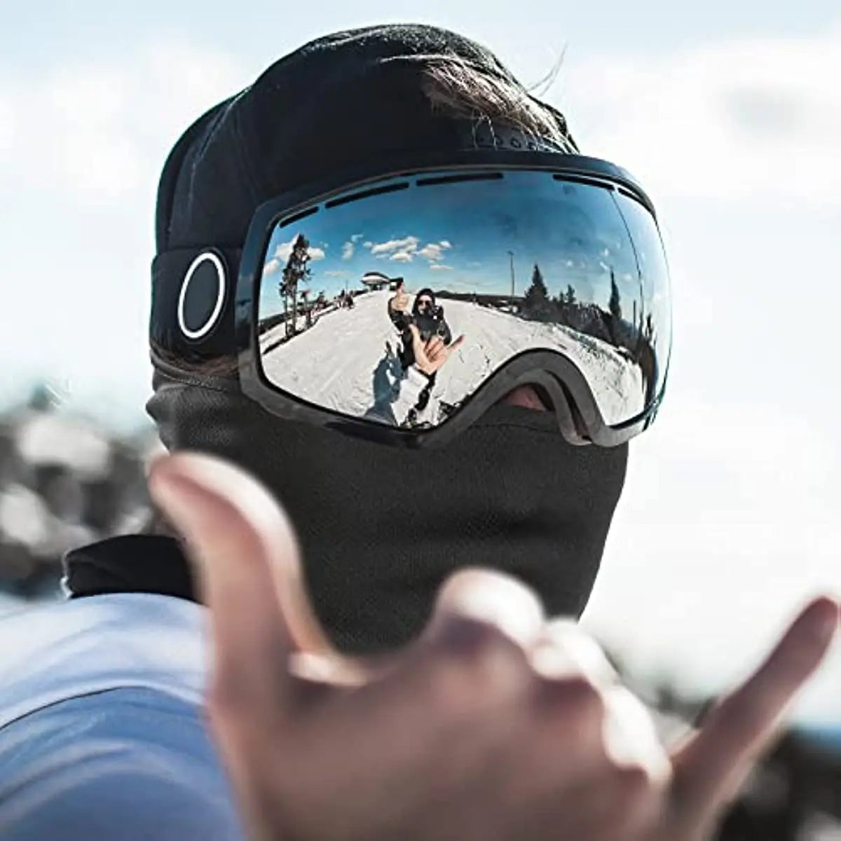 Cagoule intégrale de ski pour homme et femme, masque facial, capuche, DulSnow, moto, course à pied, temps froid