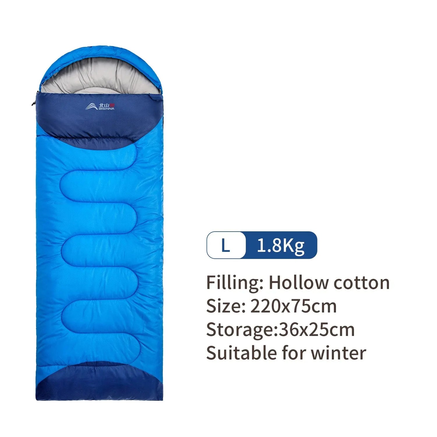 BISINNA-Sac de couchage -10°C de camping ultraléger et imperméable, enveloppe chaude d&