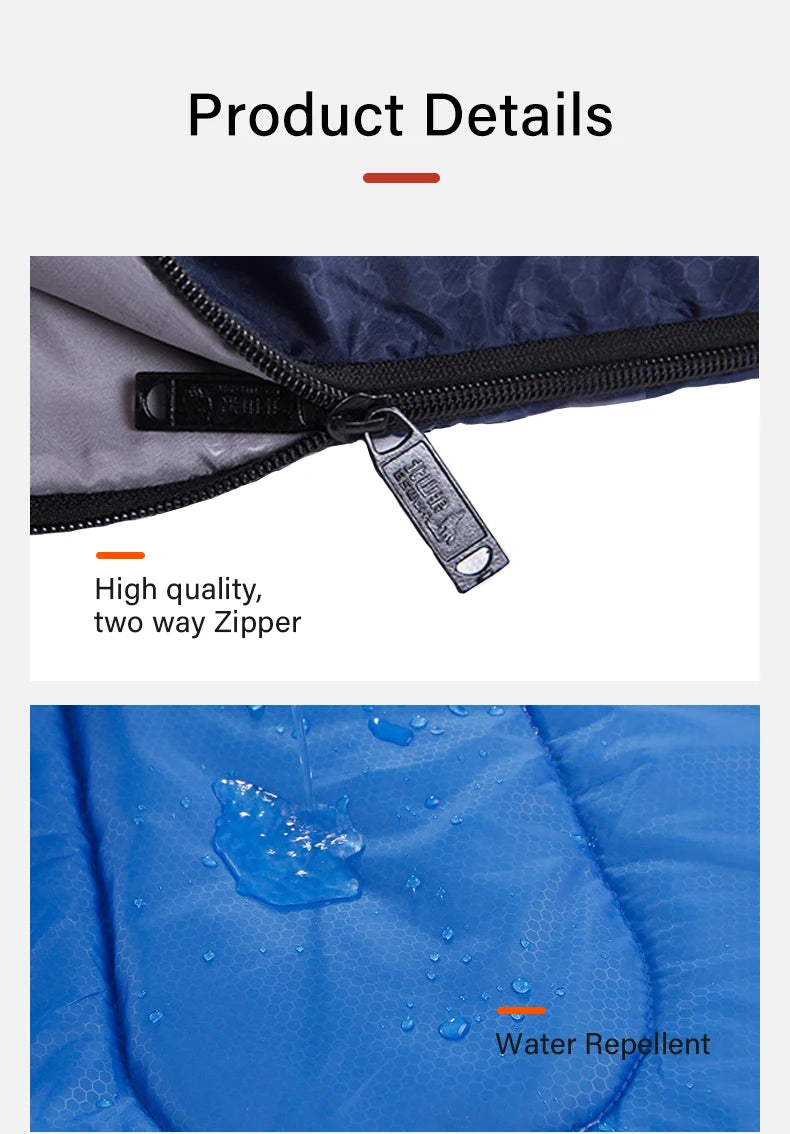 BISINNA-Sac de couchage -10°C de camping ultraléger et imperméable, enveloppe chaude d&