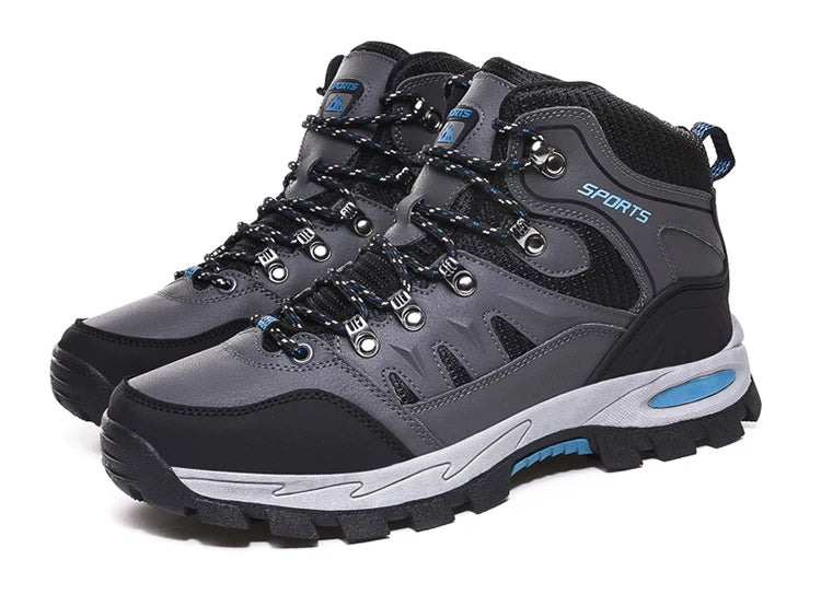 Chaussures de randonnée en cuir imperméables pour hommes et femmes, chaussures de trekking en plein air, bottes d&