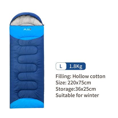 BISINNA-Sac de couchage -10°C de camping ultraléger et imperméable, enveloppe chaude d&