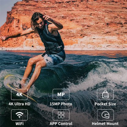 Caméra portable pour activité en plein air- 4K - Waterproof